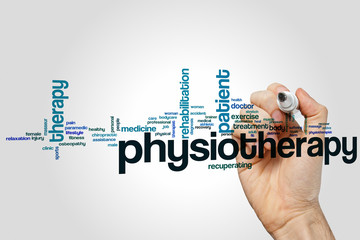 Sticker - Physiotherapy word cloud