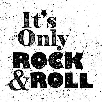 Rock n roll, grunge poster