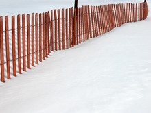 Temporary Snow Fence