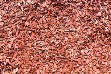 Wall Mural - Background made from brown wood chips