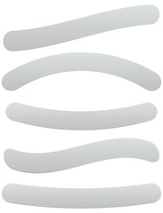 Poster - Set of plaque, banner backgrounds with distortions. Blank, empty