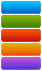 Aufkleber - Rectangle horizontal bright, colorful button, banner backgrounds