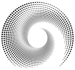 Aufkleber - Inward spiral of rectangles. abstract geometric design element.