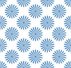 Leinwandbilder - Seamless pattern, wallpaper with flower motifs. Simple monochrom