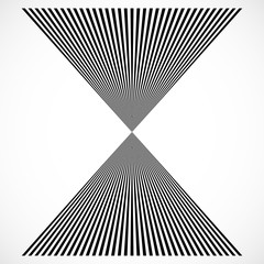 Poster - Geometric structure of vertical lines, stripes. Abstract monochr