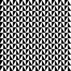 Poster - Repeatable contrasty geometric pattern. Mosaic of triangles with
