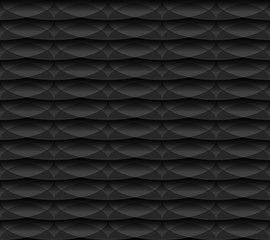 Fototapete - Grayscale geometric pattern with overlapping ellipses, ovals. Se