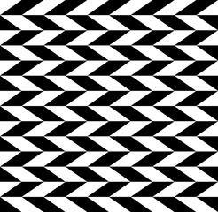 Poster - Checkered seamless pattern with alternating parallelogram. Optic