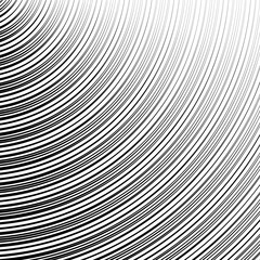 Poster - Circle pattern with dynamic, irregular lines. Geometric circular