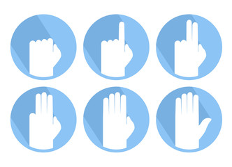 Poster - hands counting symbol