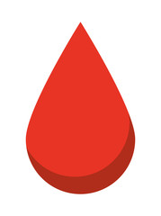 Canvas Print - drop blood isolated icon design