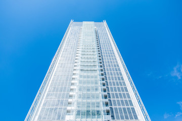 view of the san paolo skyscraper in torino, italy.