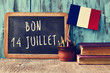 © nito - text bon 14 juillet, happy 14th of July in French