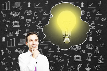 Aufkleber - Education and idea concept