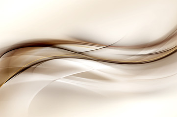 Poster - Abstract Brown Wave Design Background
