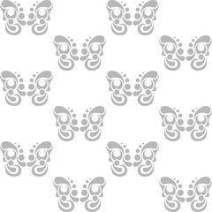 Poster - Ornament on a white background.