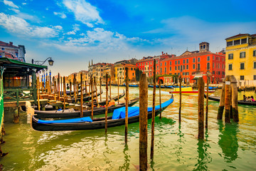 Wall Mural - Gondolas in Venice, Italy