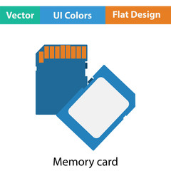 Wall Mural - Memory card icon