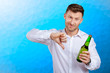 © fotofabrika - Man shows that beer is bad