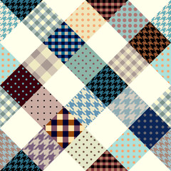 Poster - Diagonal little pattern seamless vector illustration