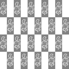 Poster - Pattern in a checkerboard style.
