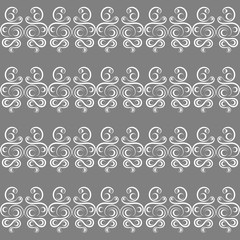 Poster - The pattern on a gray background.