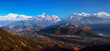Panorama of Himalayas from Sarangkot, Pokhara, Nepal