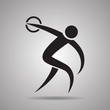 discus throw sport Icon and symbol