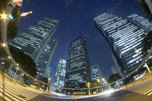 東京 新宿高層ビル街 夜景 行き交う人と車 夜景 超広角魚眼で見上げる Stock Photo Adobe Stock 東京 新宿高層ビル街 夜景 行き交う人と車 夜景 超広角魚眼で見上げる Stock Photo Adobe Stock