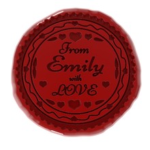 Wax Seal Or Stamp And From Emily With Love Message