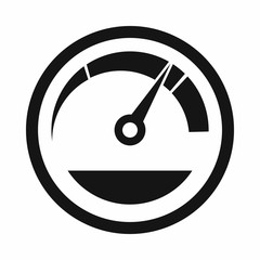 Poster - Speedometer icon in simple style isolated vector illustration. Auto spare parts symbol