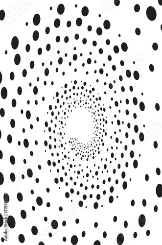 Dekoracja na wymiar  projekt-kropki-spiralne-tlo-streszczenie-tlo-monochromatyczne-vec