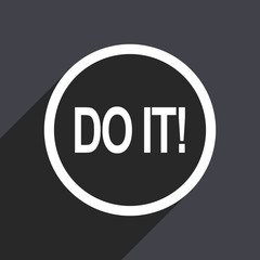 Aufkleber - Flat design gray web do it vector icon