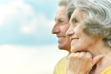 Wall Mural - Elderly couple relaxing 