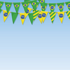 Sticker - brazil bunting decoration