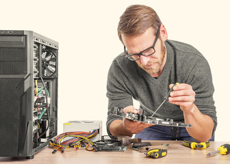 Poster - Repair of computer.