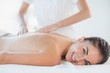 © WavebreakMediaMicro - Portrait of happy woman receiving massage