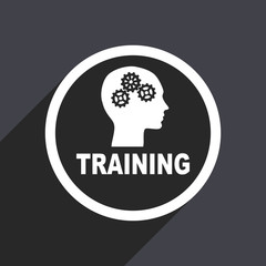 Poster - Flat design gray modern web training vector icon