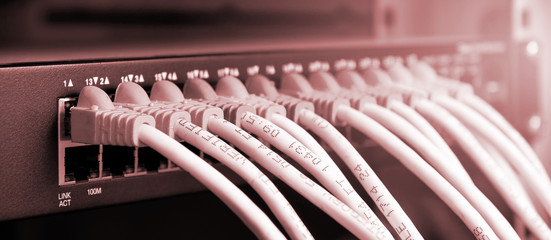 utp cat5e cable with patch panel