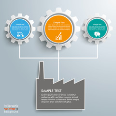 Wall Mural - Infografik Netzwerk in der Industrie