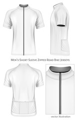 Wall Mural - Short sleeve cycling jersey for men.