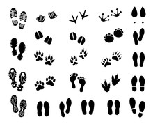 Footprint Set Vector