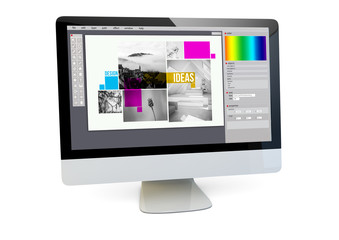 Fototapete - graphic design computer