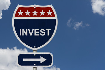 Wall Mural - American Invest Highway Road Sign