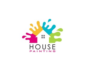 Wall Mural - House painting logo