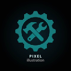 Poster - Tool - pixel illustration.