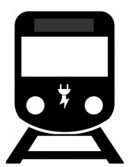 Aufkleber - Train éléctrique