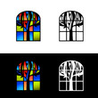 Mosaic Glass Window Design Set