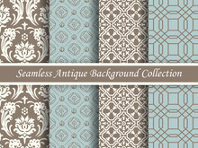 Antique Seamless Brown Background Collection_128