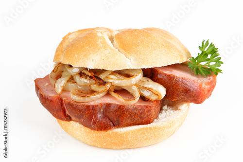 Wie Viel Leberkäse Pro Semmel Leberkäse in der Semmel – Stock-Foto | Adobe Stock